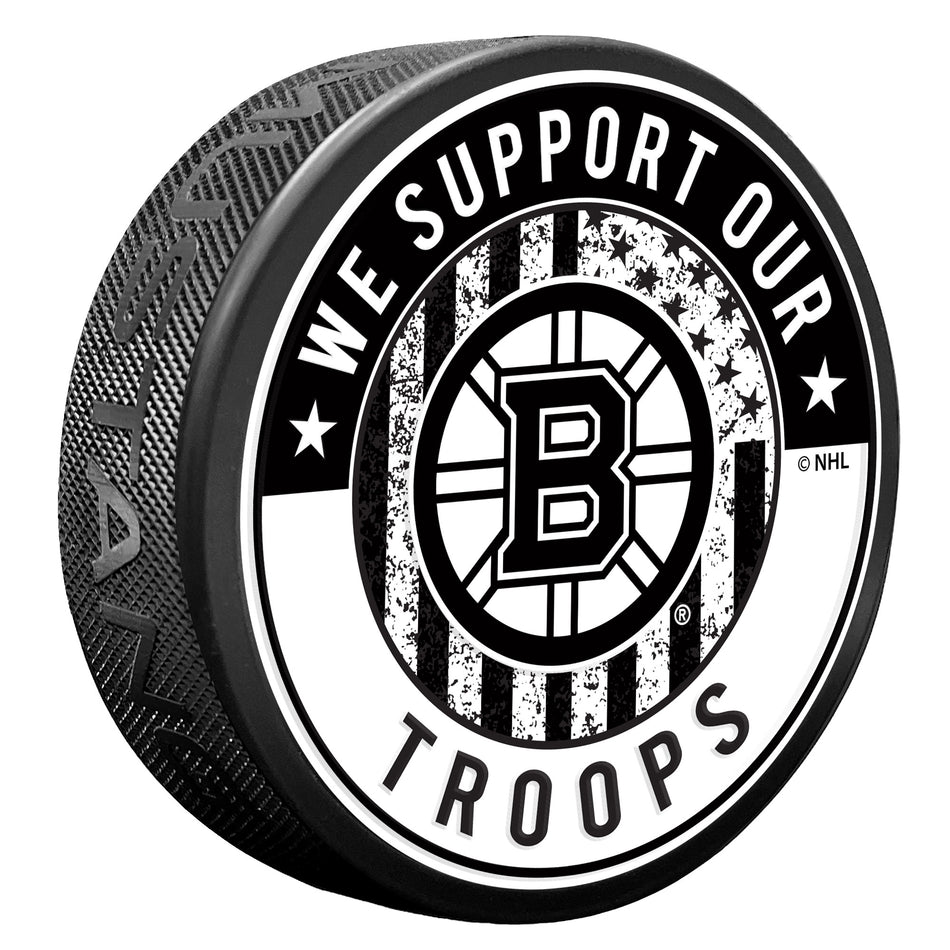 Boston Bruins Puck - Military Appreciation