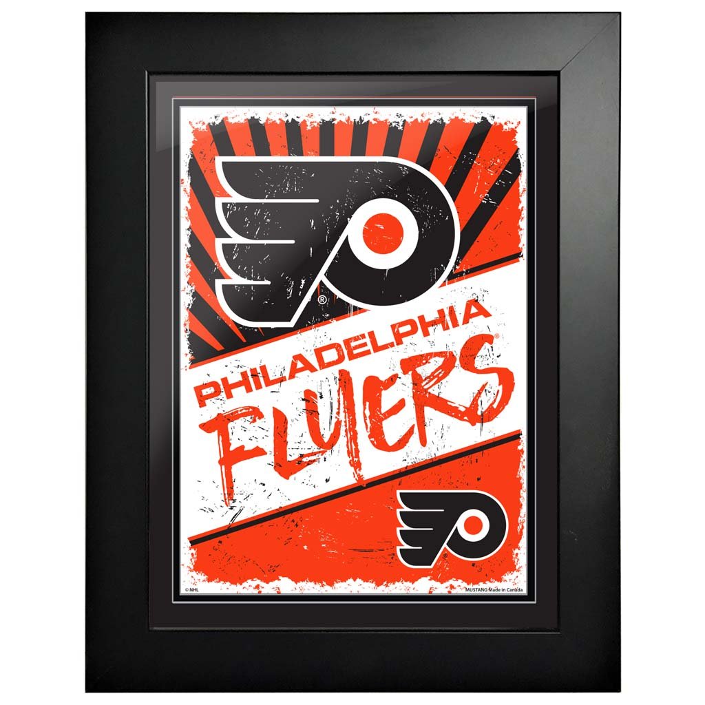 Philadelphia Flyers 12 x 16 Classic Framed Artwork – Sports Decor, image size:1024x1024