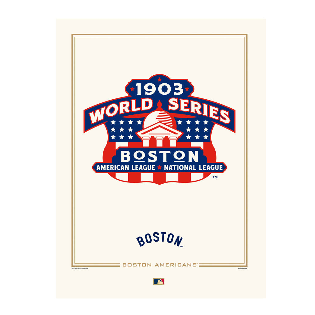 Boston Red Sox 1903 World Series Logos to History 12x16 Print, image size:1024x1024
