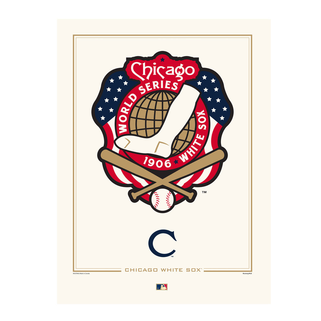 Chicago White Sox 1906 World Series Logos to History 12x16 Print