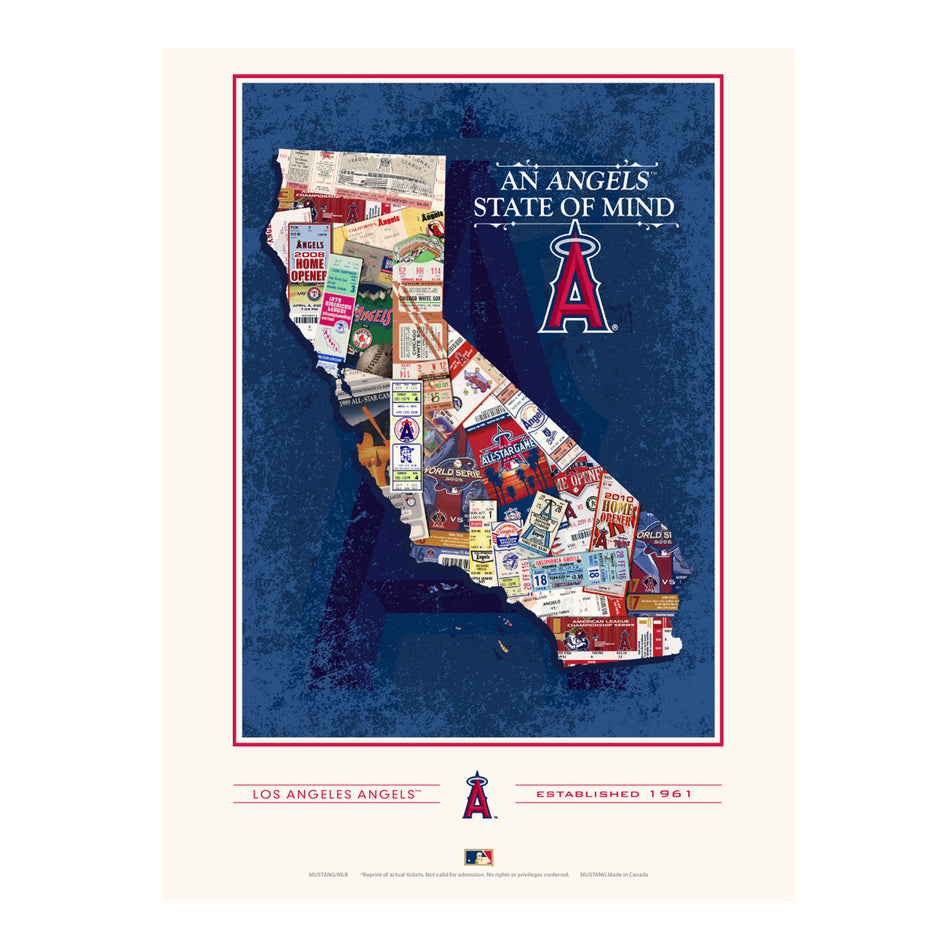 Los Angeles Angels 12x16 State of Mind Print