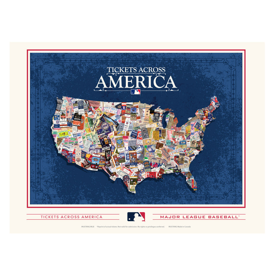 USA Map State of Mind Framed Art