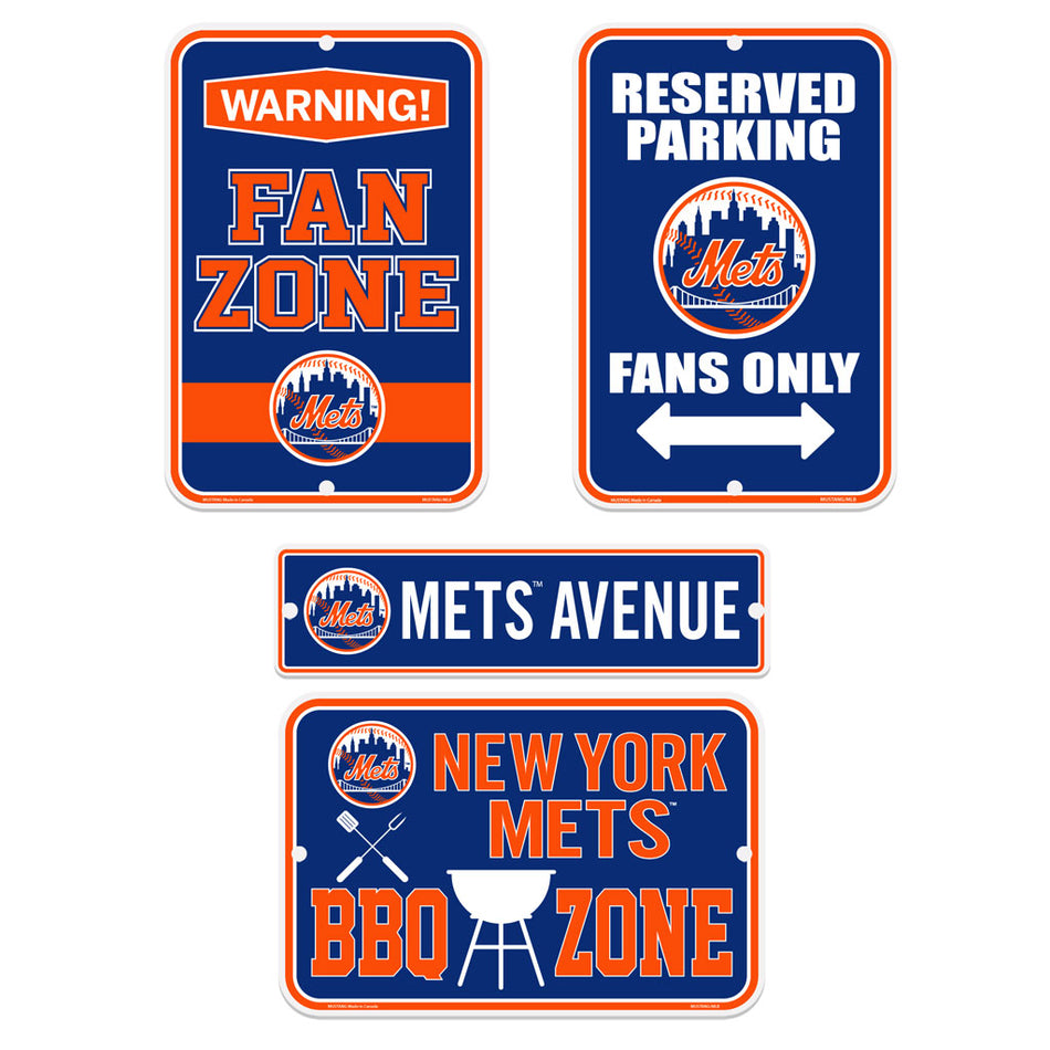 New York Mets Four Piece Sign Set