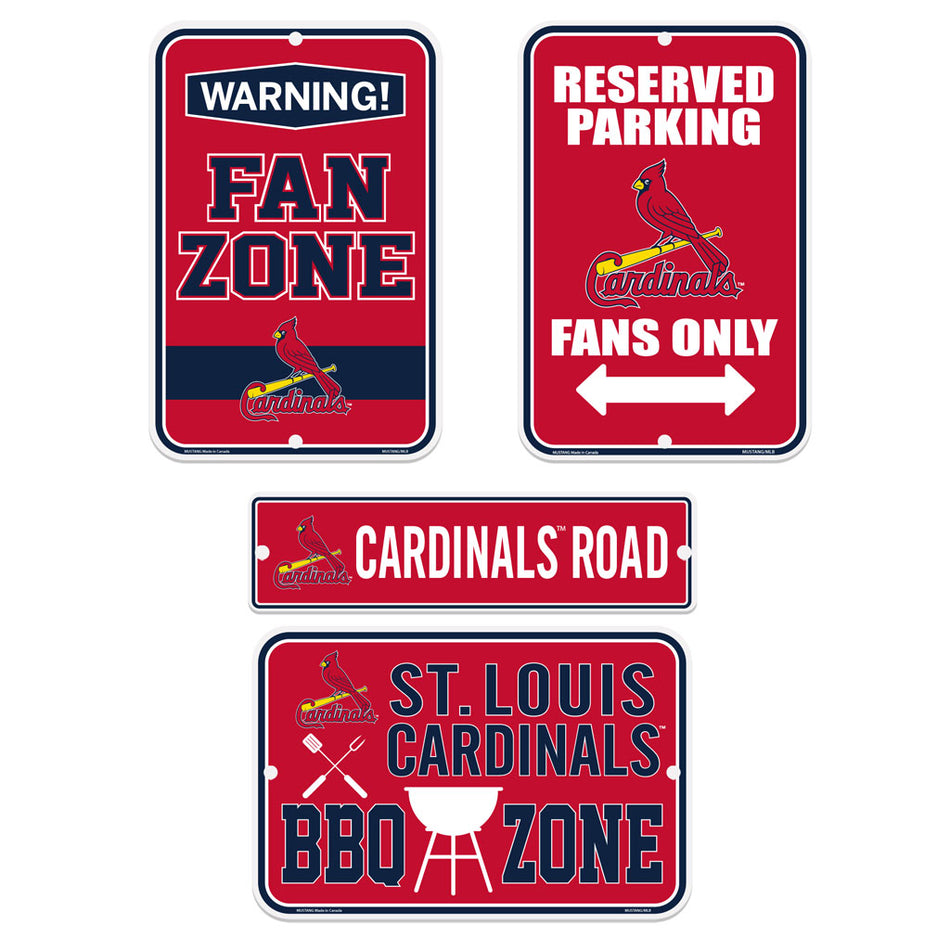 St. Louis Cardinals Four Piece Sign Set