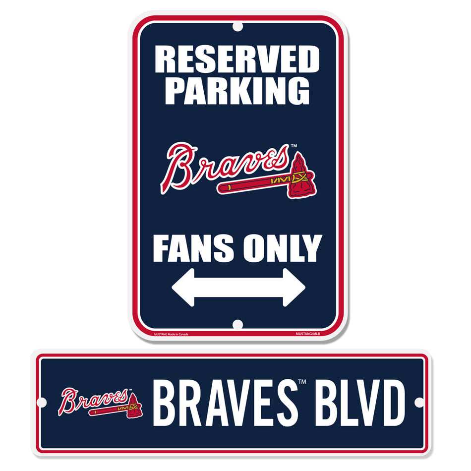 Atlanta Braves Parking & Street 2 Pack Sign Set