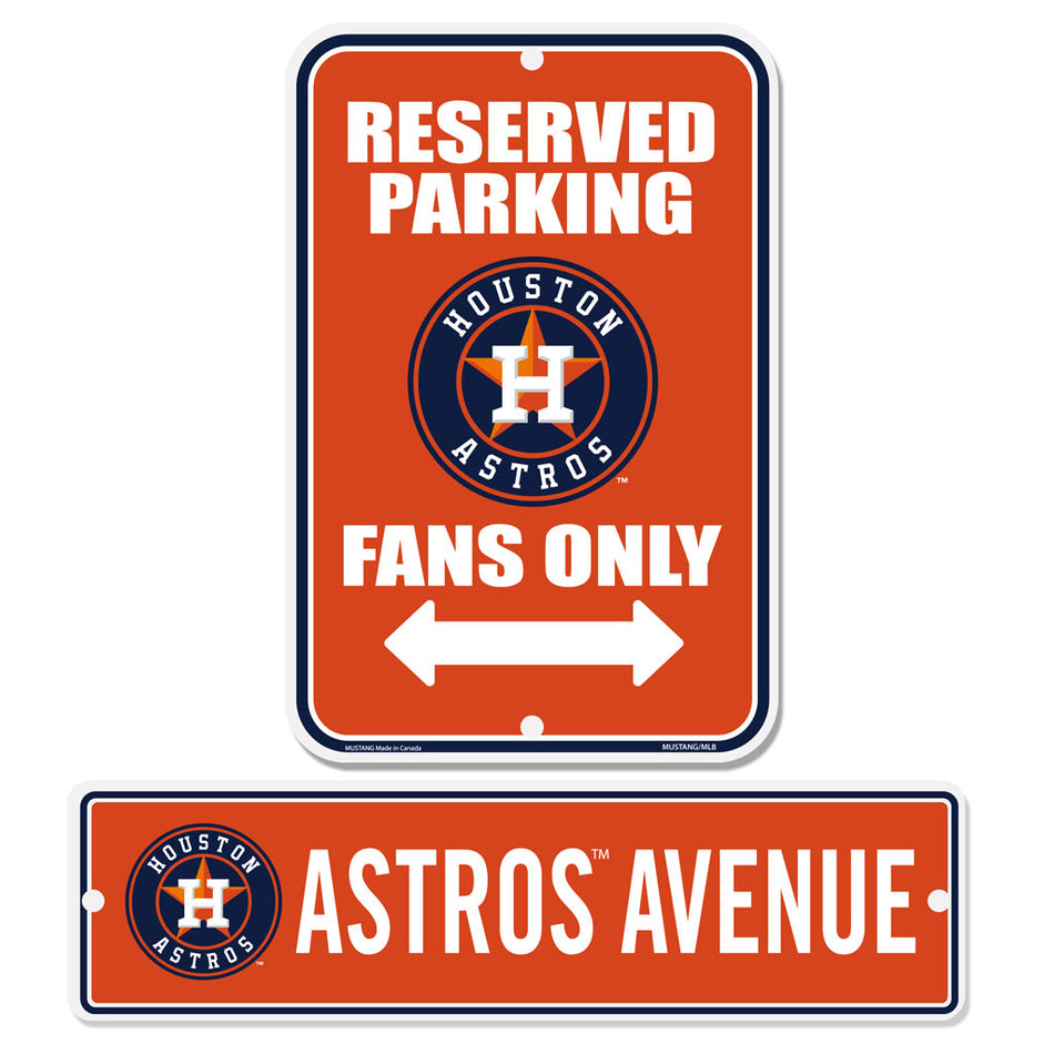 Houston Astros Parking & Street 2 Pack Sign Set