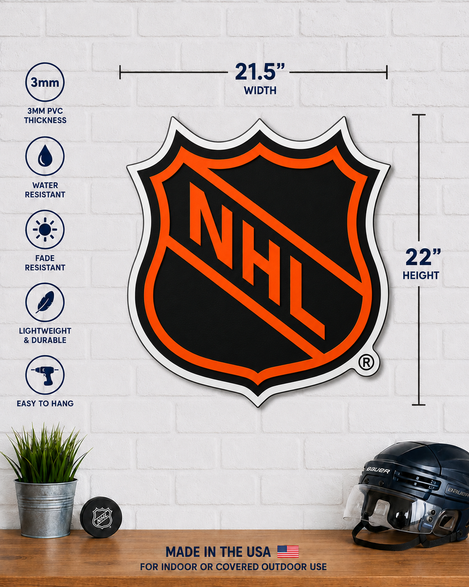 Vintage NHL Shield | 22" Wall Sign