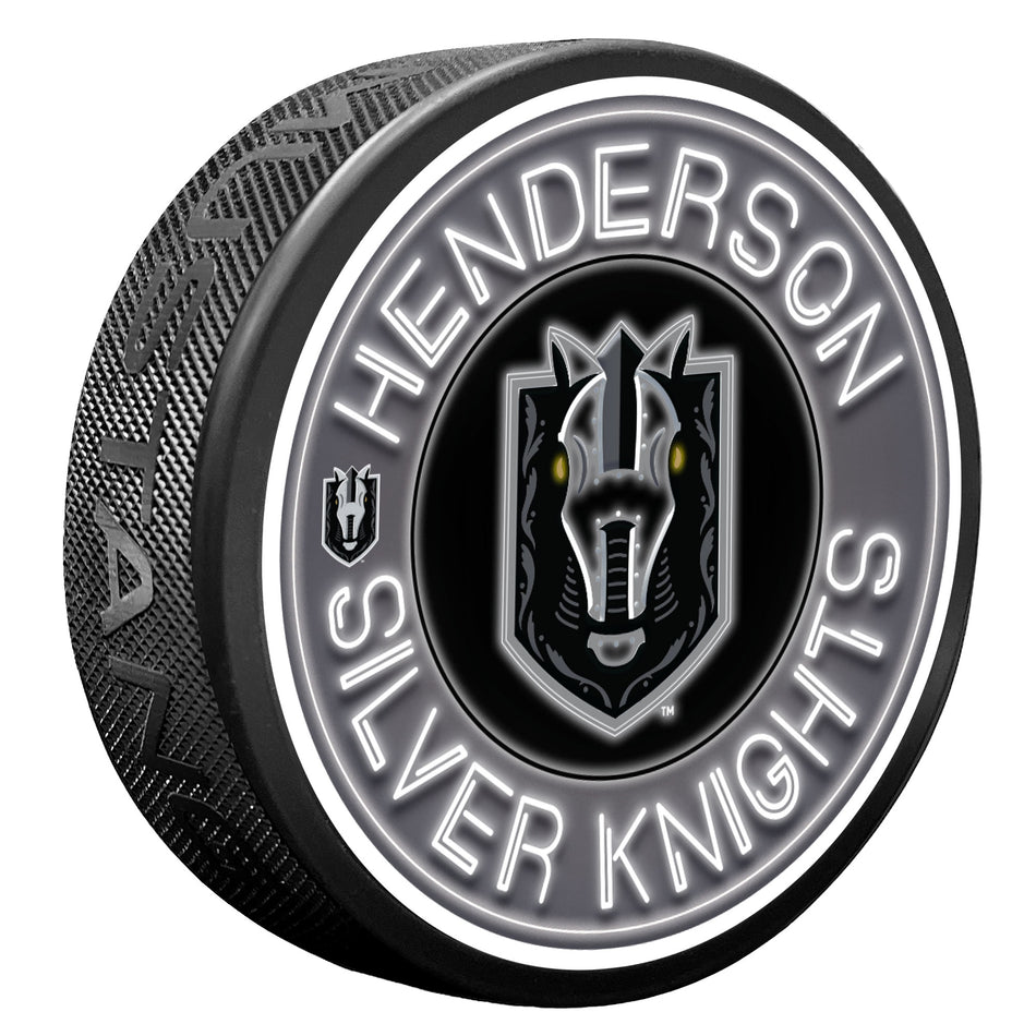 Henderson Silver Knights Puck - Neon