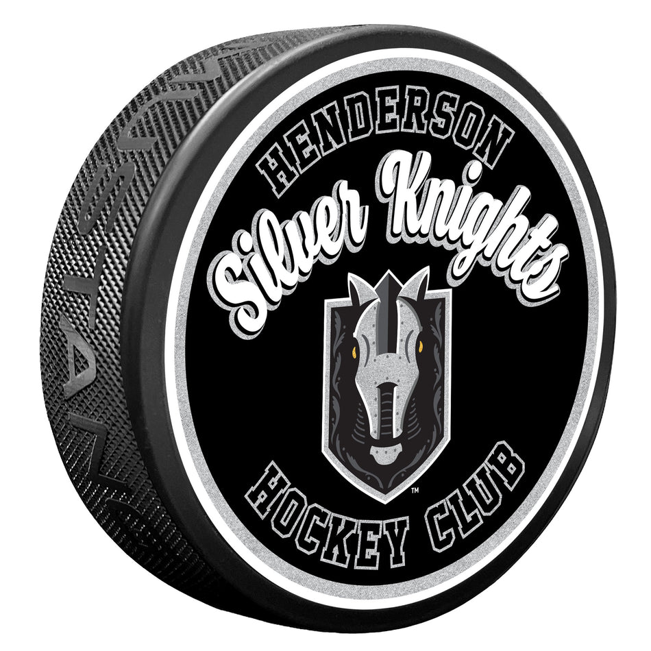 Henderson Silver Knights Puck - Script