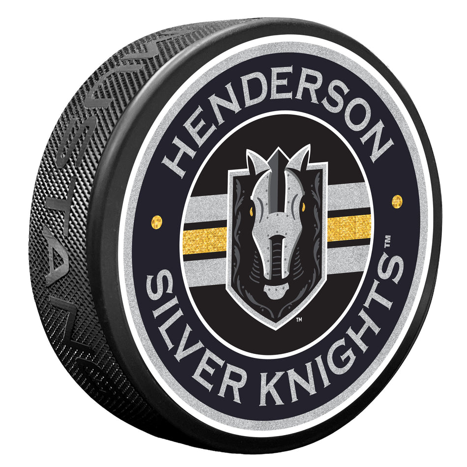 Henderson Silver Knights Puck - Stripe