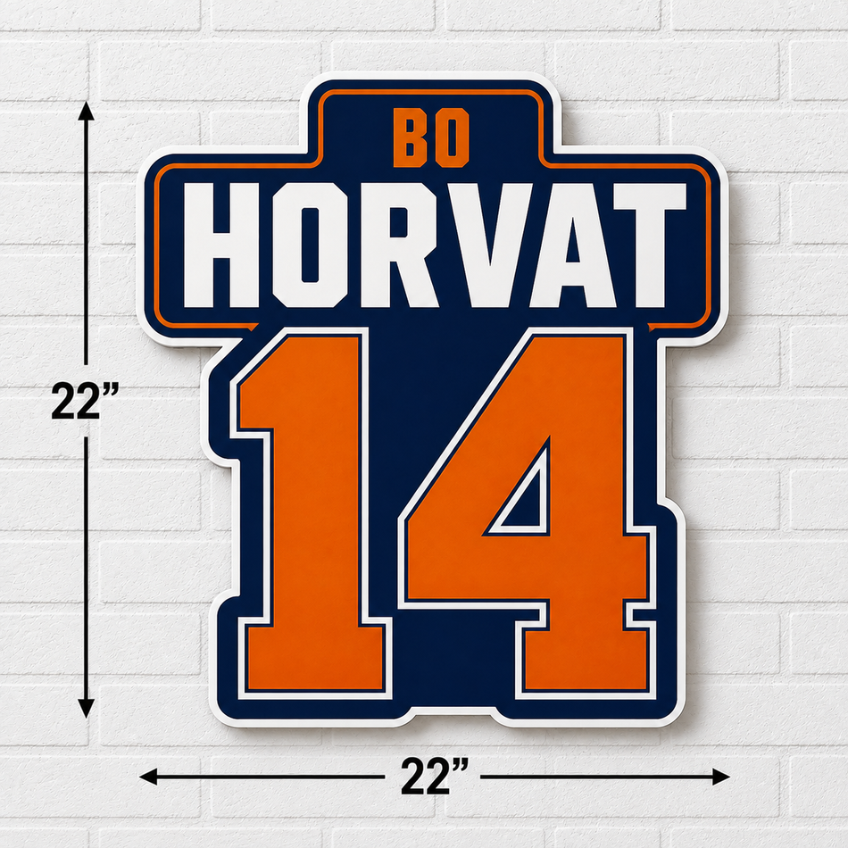 New York Islanders  | 22" Patrick Bo Horvat and Number Wall Sign
