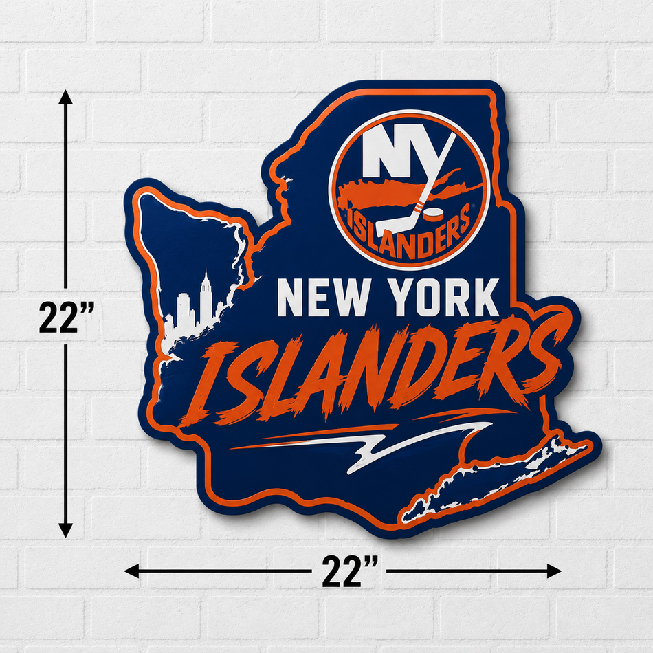 New York Islanders  | 22" State Wall Sign
