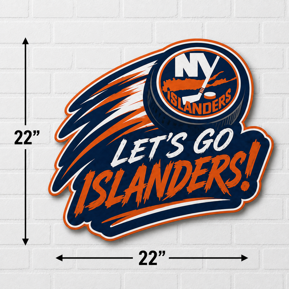 New York Islanders  | 22" Lets Go Wall Sign