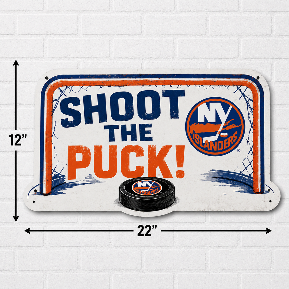 New York Islanders  | 22" Shoot the Puck Wall Sign