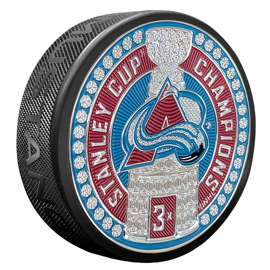 Colorado Avalanche Stanley Cup Dynasty Puck Design Trimflexx