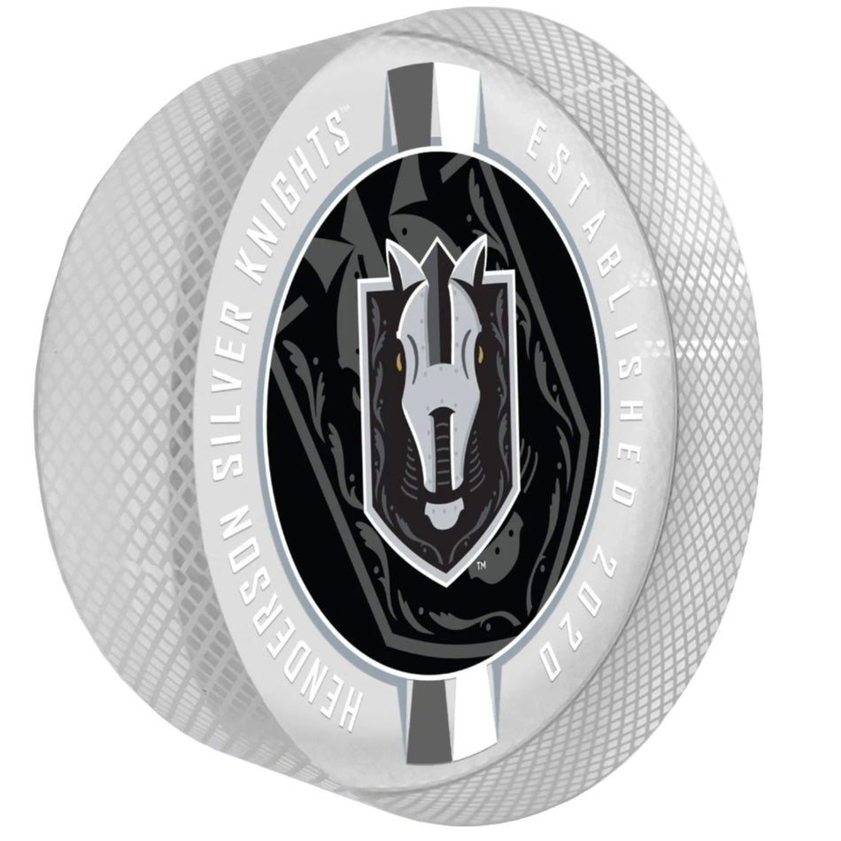 Henderson Silver Knights Puck | Crystal Ribbon