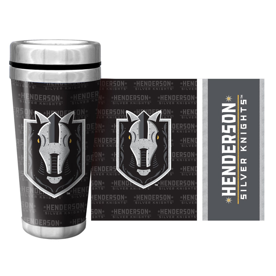 Henderson Silver Knights Travel Mug | Wallpaper Design 16 oz.