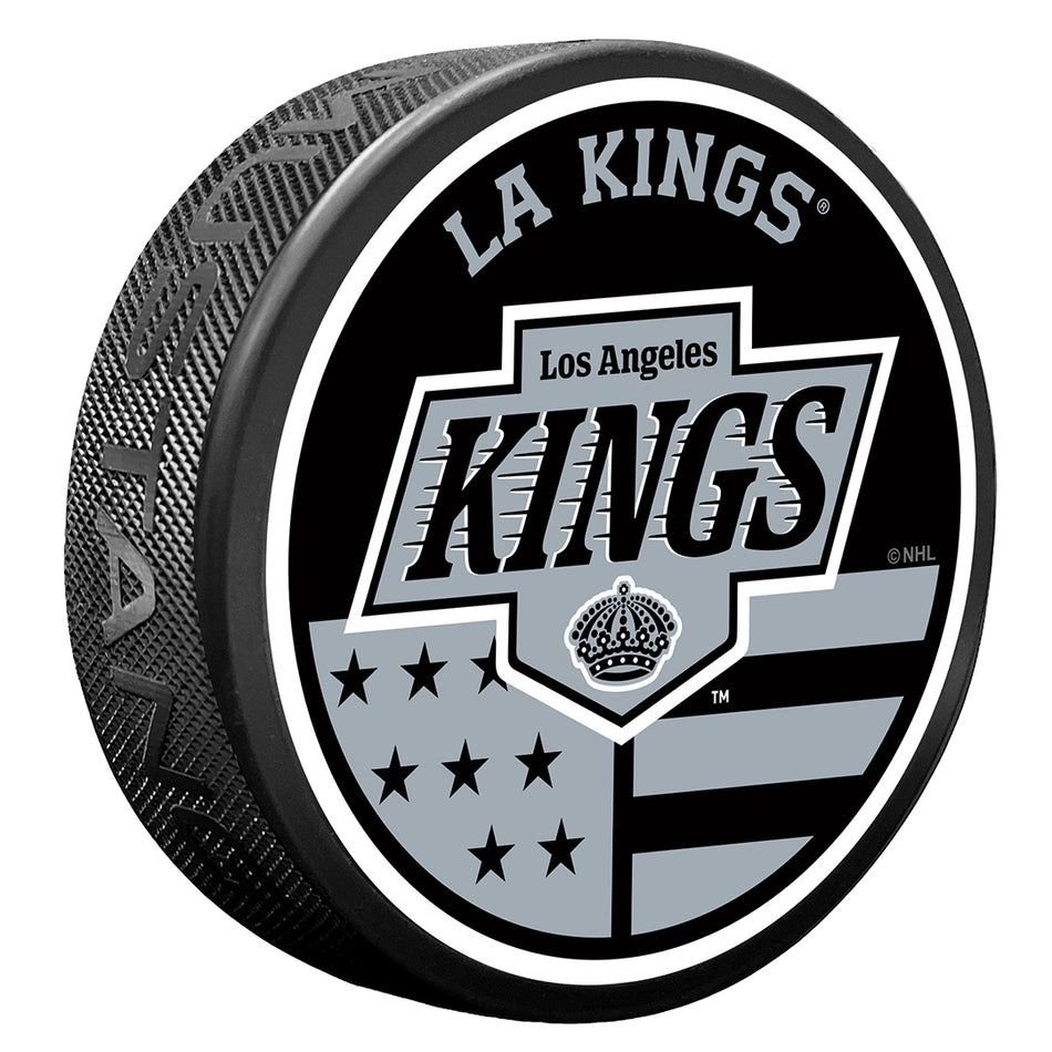 Los Angeles Kings American Flag Pat Puck