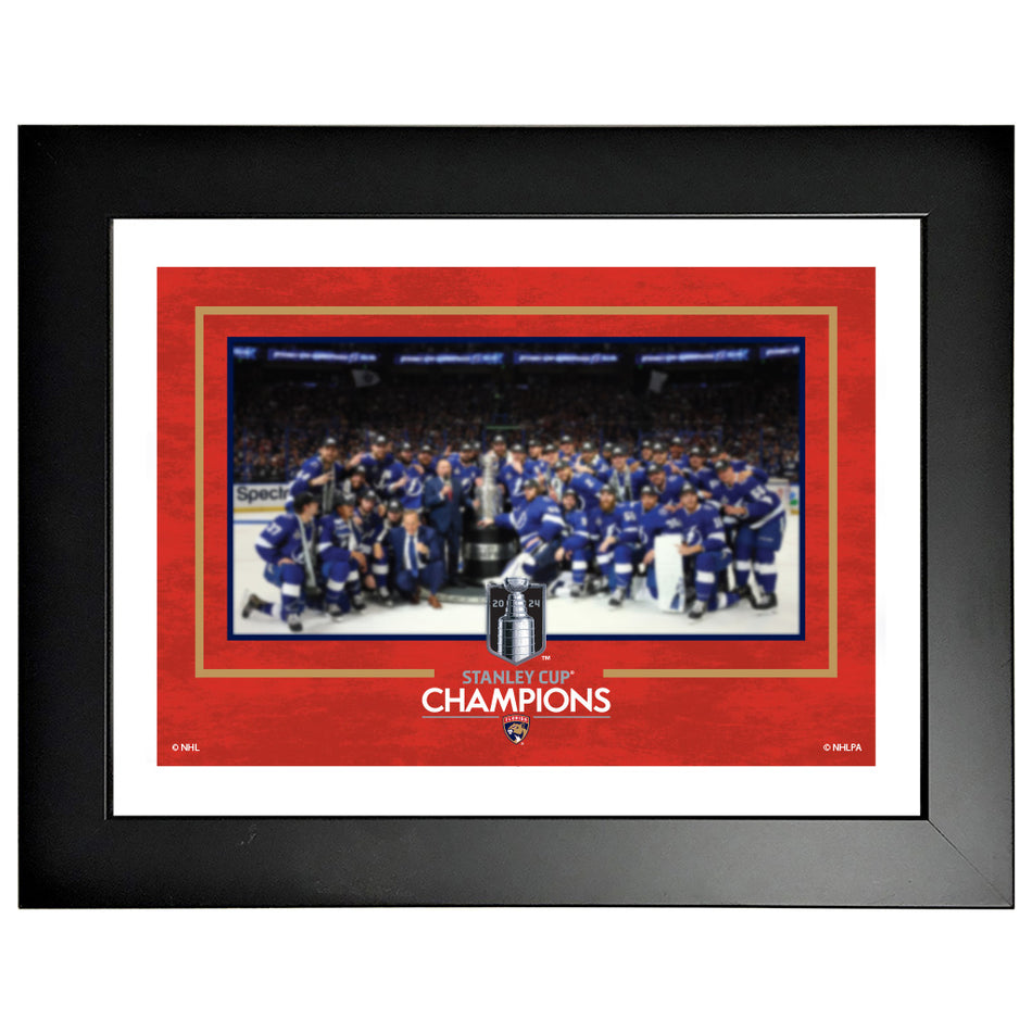 Florida Panthers Stanley Cup Champions Frame 12” x 16”