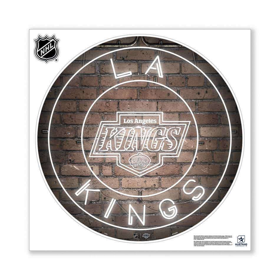 Los Angeles Kings 28X28 Repositionable Wall Decal - Neon