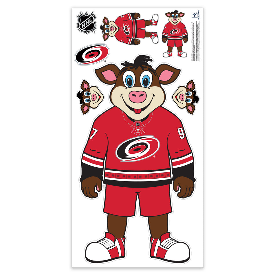 Carolina Hurricanes Repositionable Wall Decal Set - Mascot