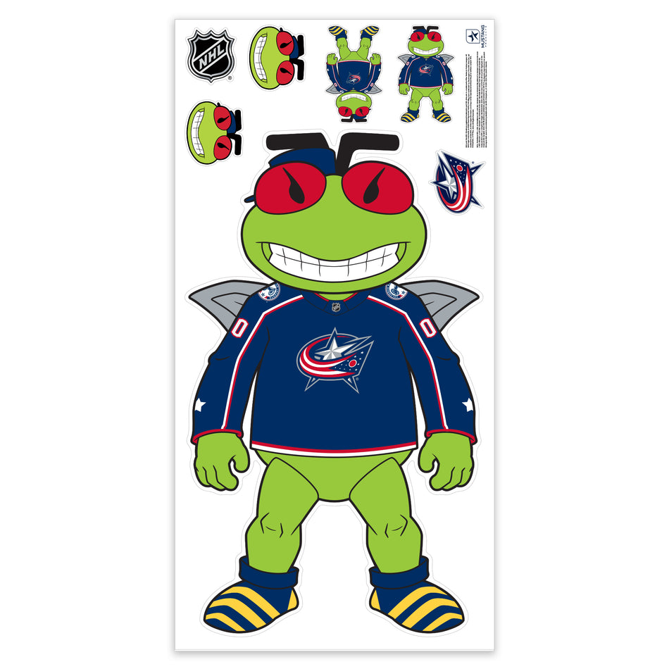 Columbus Blue Jackets Repositionable Wall Decal Set - Mascot