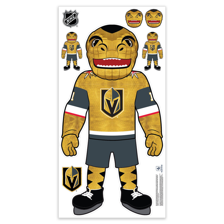 Vegas Golden Knights Repositionable Wall Decal Set - Mascot