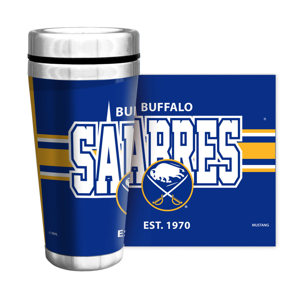 Buffalo Sabres | Stripe Full Wrap Travel Mug | 16 oz