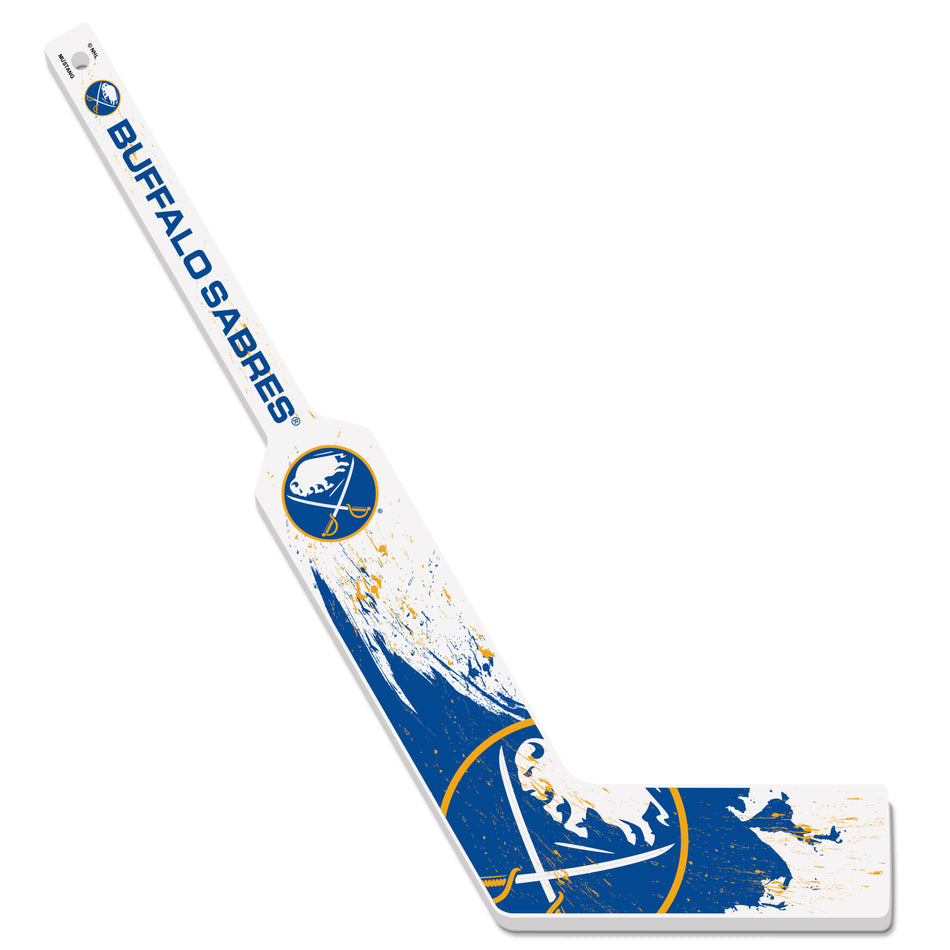 Buffalo Sabres Mini Stick | Wood Splatter Goalie Stick