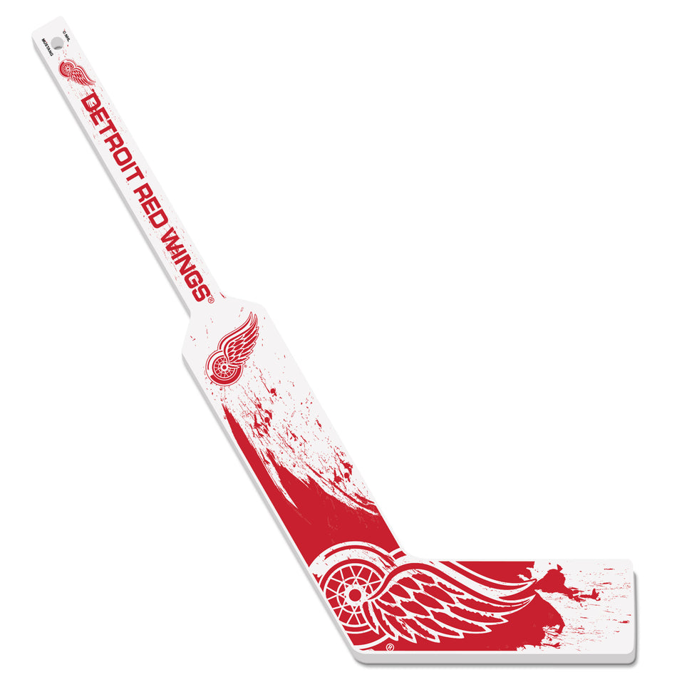 Detroit Red Wings Mini Stick | Wood Splatter Goalie Stick