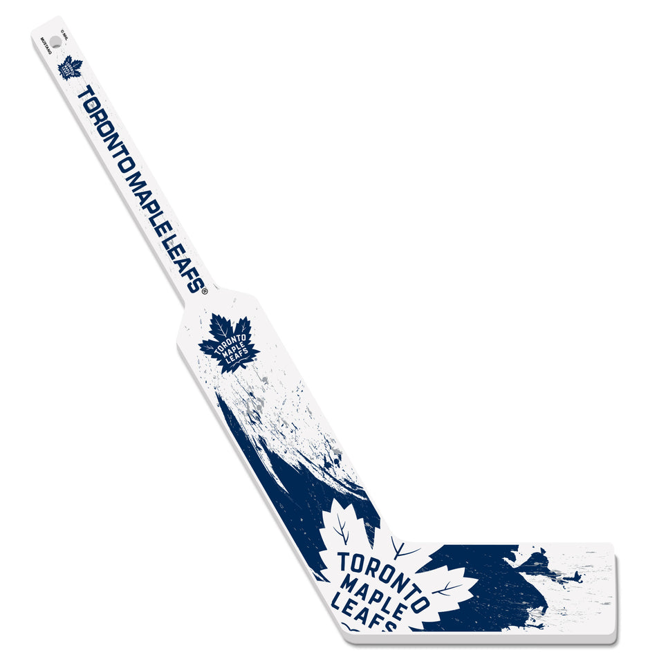 Toronto Maple Leafs Mini Stick | Wood Splatter Goalie Stick