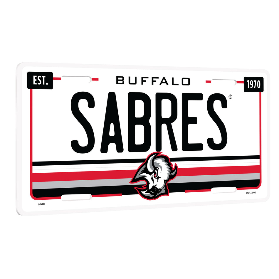 Buffalo Sabres Goathead Decorative Wood License Plate