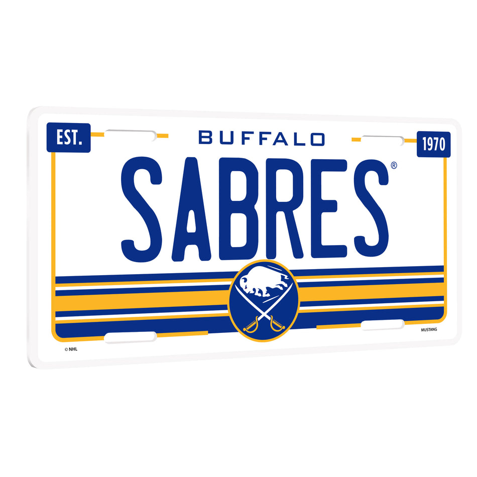 Buffalo Sabres Decorative Wood License Plate