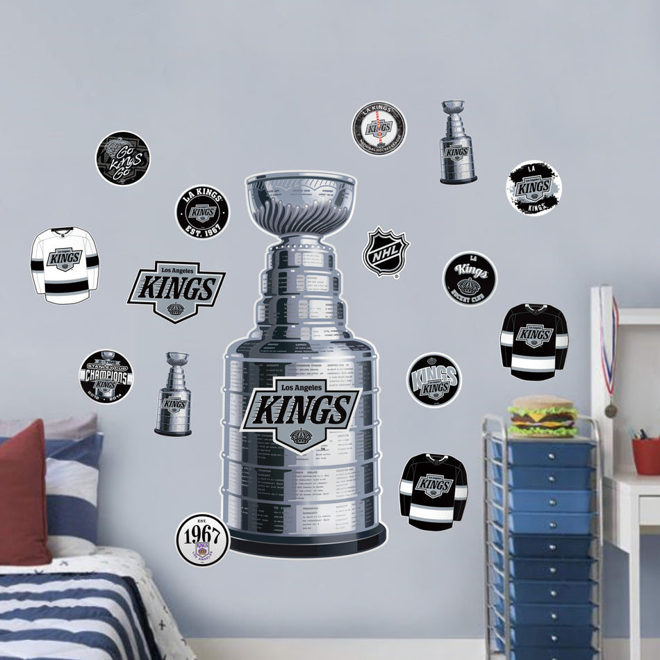 Los Angeles Kings Repositionable Wall Decal Set - STANLEY CUP