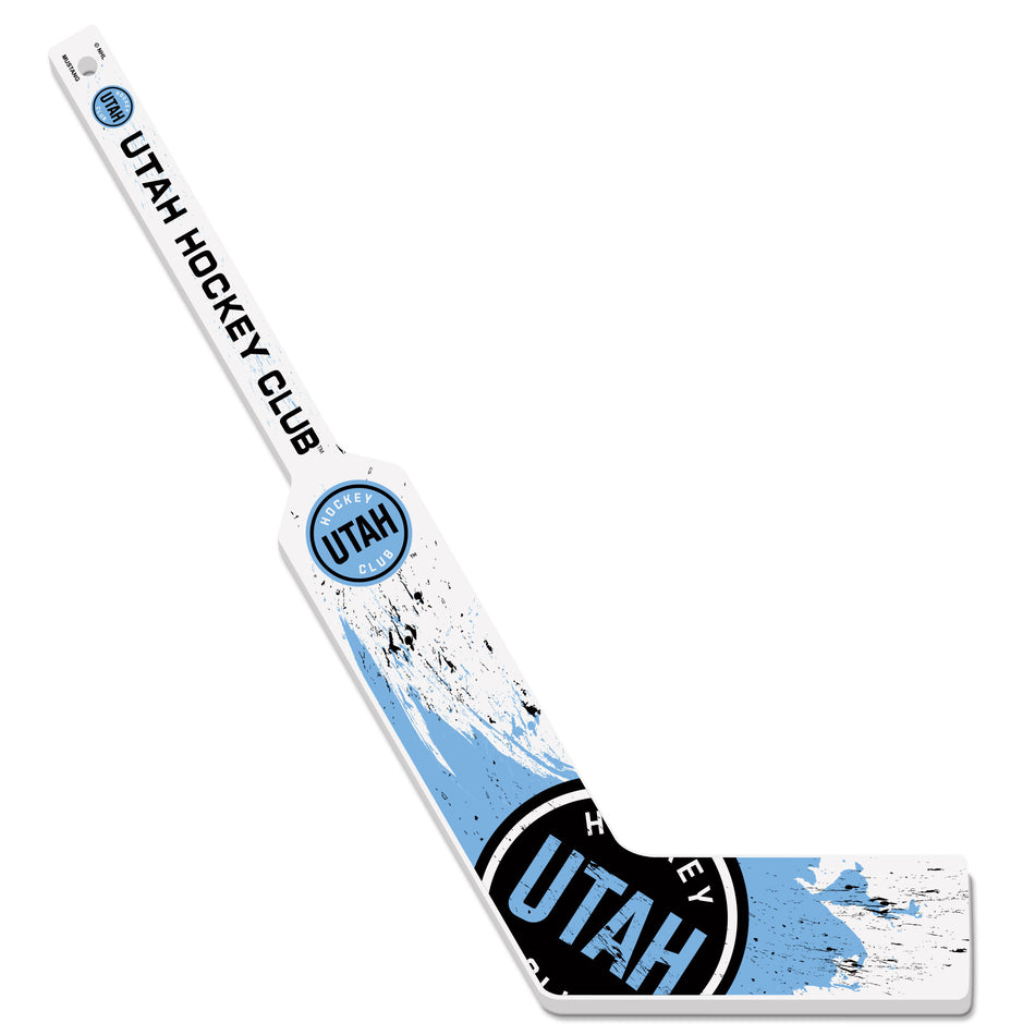 Utah Hockey Club Mini Stick | Wood Splatter Goalie Stick