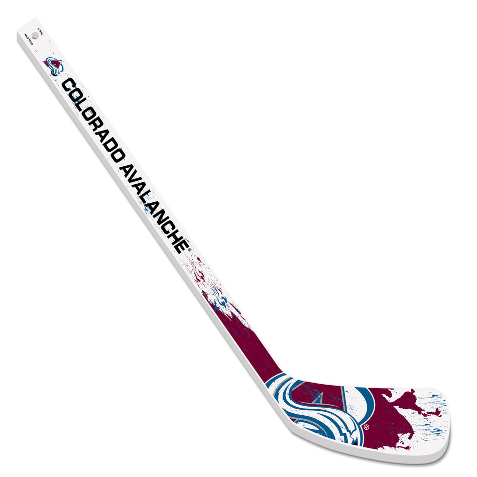 Colorado Avalanche Mini Stick - Wood Splatter