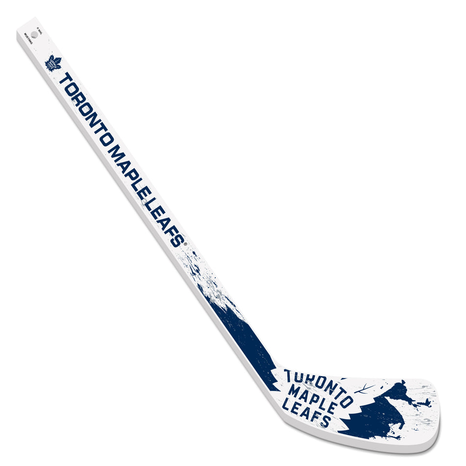 Toronto Maple Leafs Mini Stick - Wood Splatter