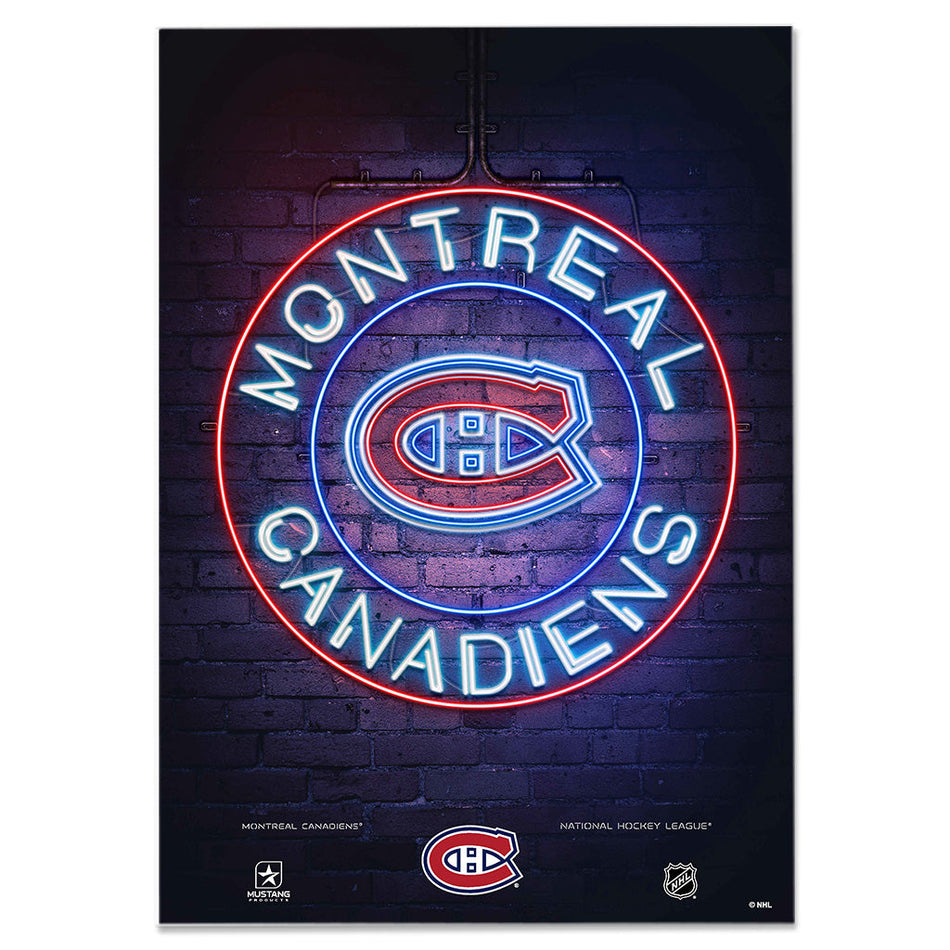 Montreal Canadiens Neon Sign | Print 12" x 16"