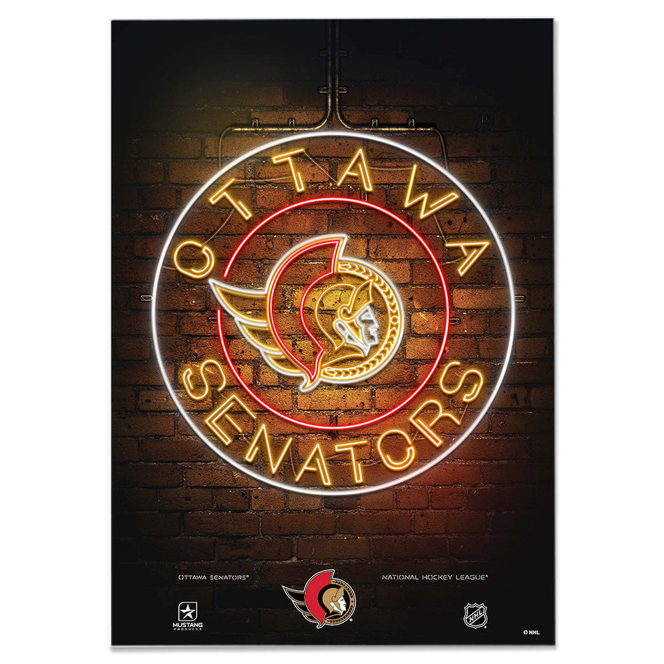 Ottawa Senators Neon Sign | Print 12" x 16"