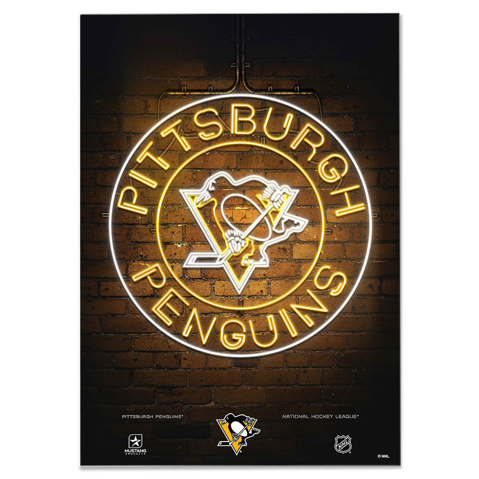 Pittsburgh Penguins Neon Sign | Print 12" x 16"