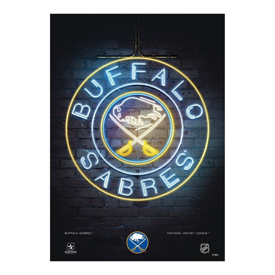 Buffalo Sabres Neon Sign | Print 12" x 16"