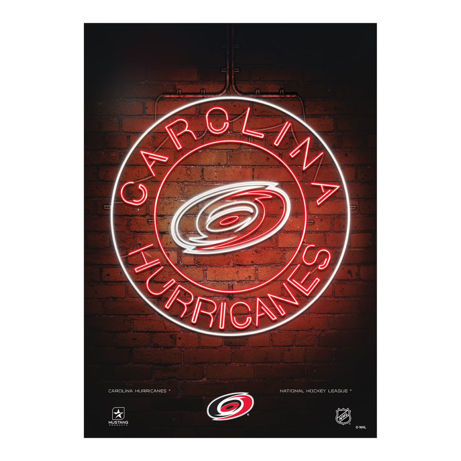 Carolina Hurricanes Neon Sign | Print 12" x 16"