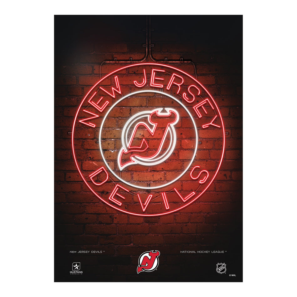 New Jersey Devils Neon Sign | Print 12" x 16"