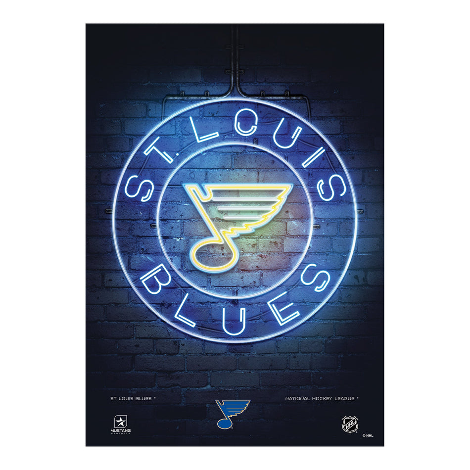 St. Louis Blues Neon Sign | Print 12" x 16"