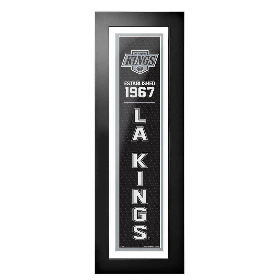 Los Angeles Kings 6x22 Established Framed Sign