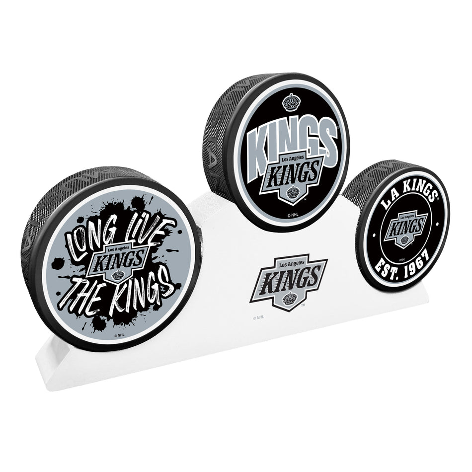 LA Kings - 3 Puck Podium Set