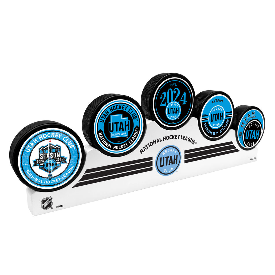 Utah Hockey Club - 5 Puck Podium Set