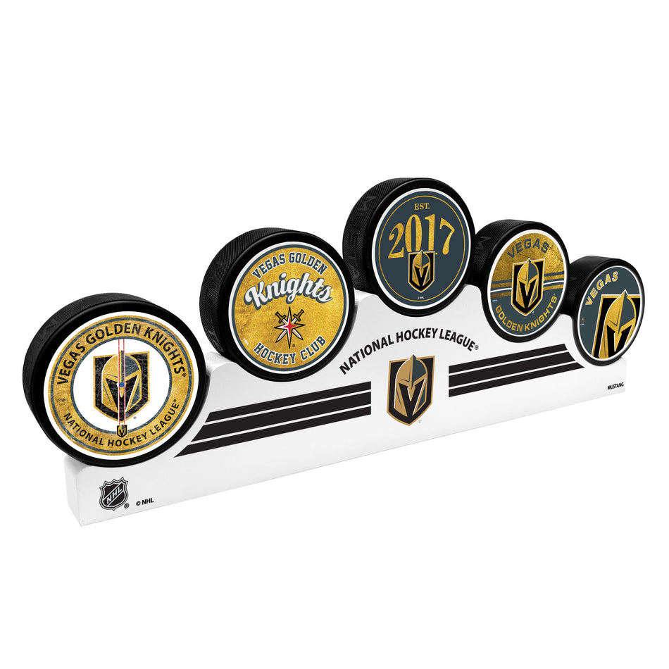 Vegas Golden Knights - 5 Puck Podium Set