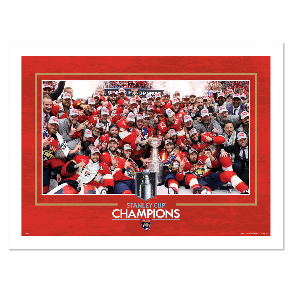 Florida Panthers Stanley Cup Team Photo Print 12” x 16”