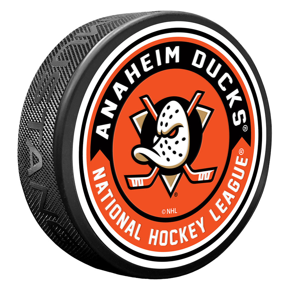 Anaheim Ducks Puck - Arrow